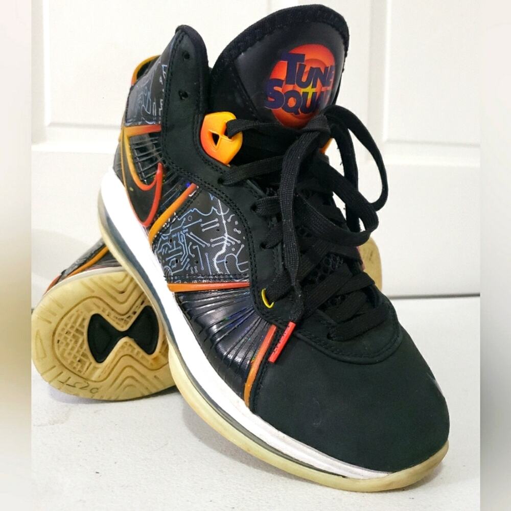 Nike Lebron VIII QS "Space Jam A New Legacy" Men's Shoes Black-White-Multi-color